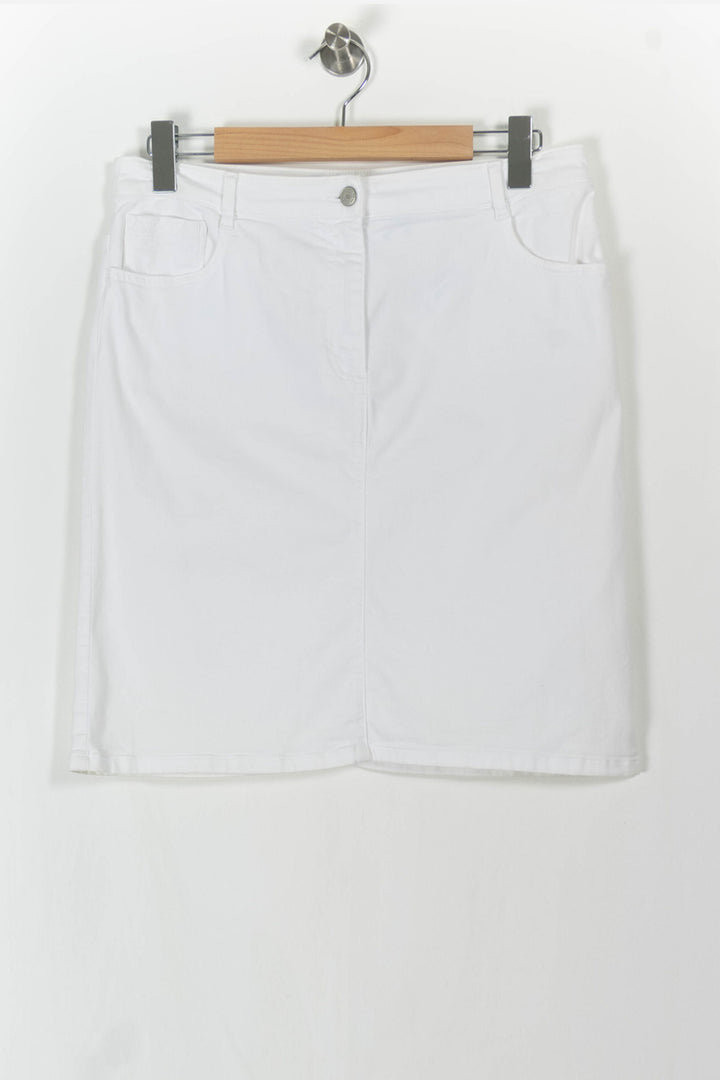 Jupe Jean Blanche - Taille XXL/44 de la marque Caroll | PARAD106678 - Vendu par Paradigme - Image 2
