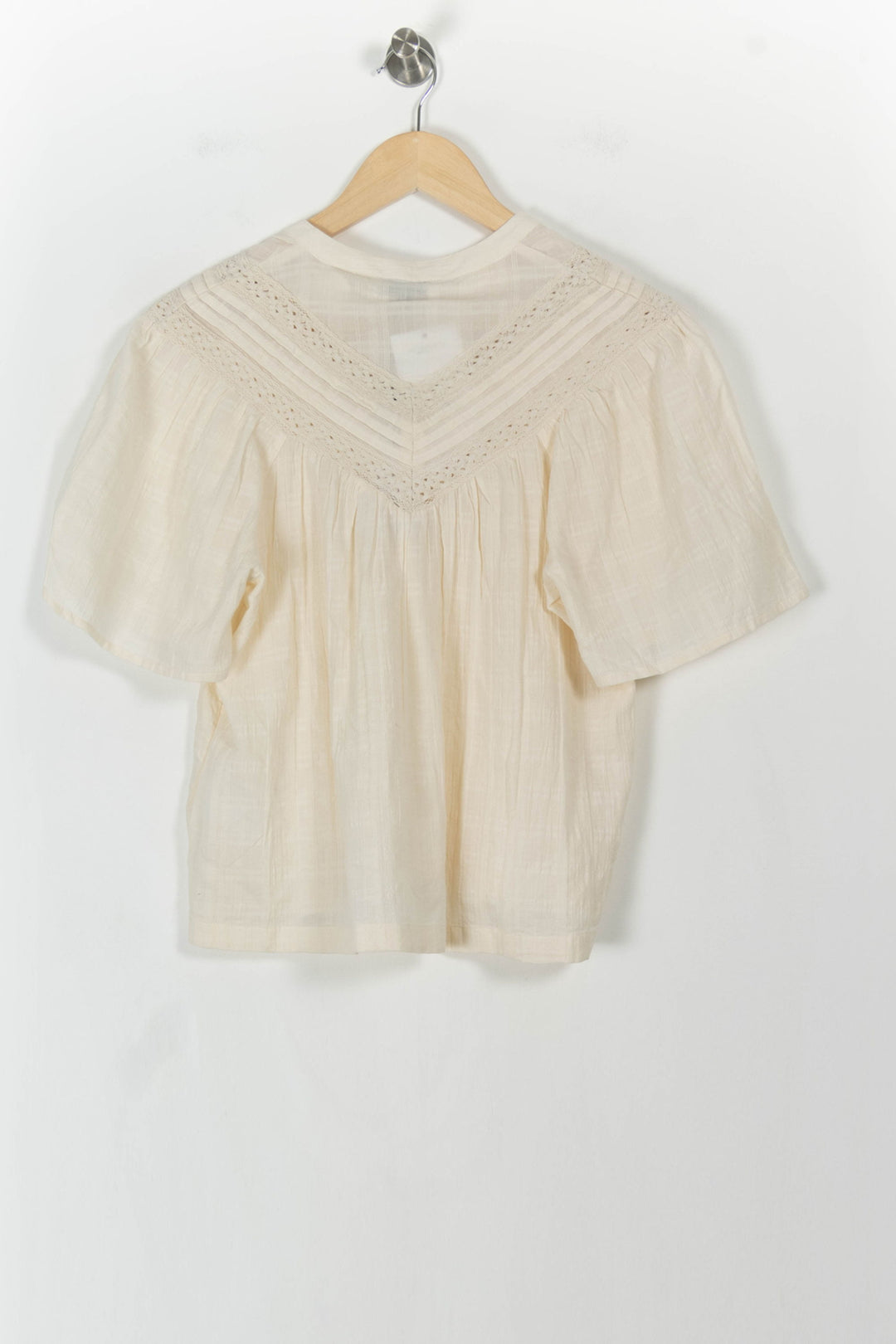 Blouse Beige - Taille M/38 de la marque Galeries Lafayette | PARAD106680 - Vendu par Paradigme - Image 4