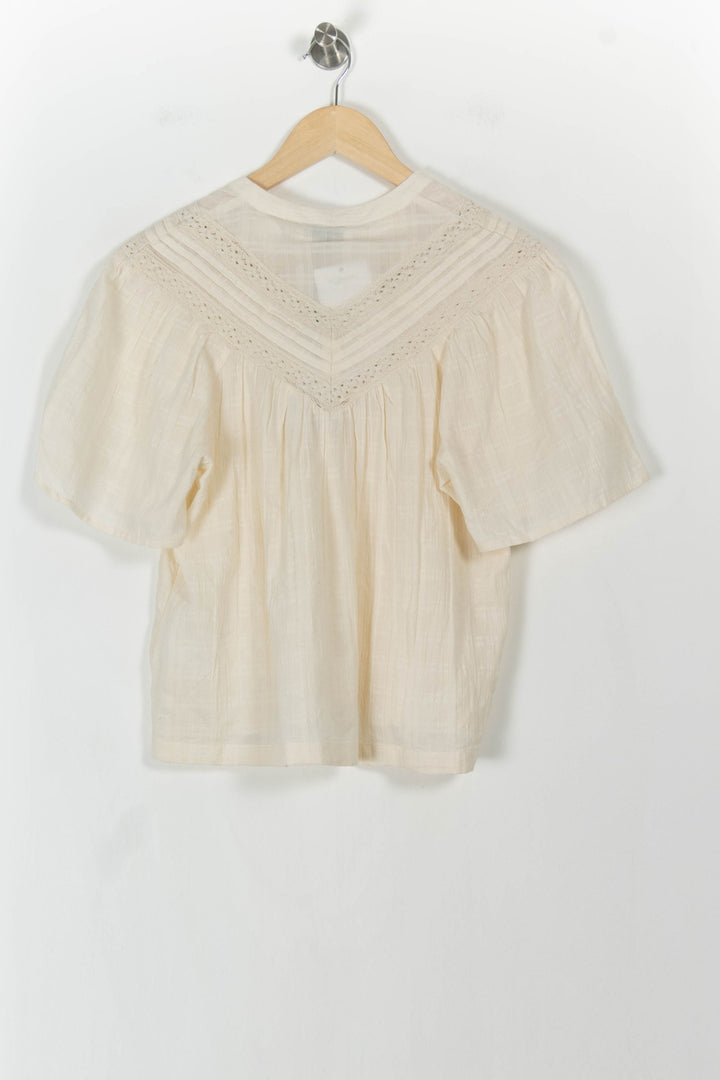 Blouse Beige - Taille M/38 de la marque Galeries Lafayette | PARAD106680 - Vendu par Paradigme - Image 4