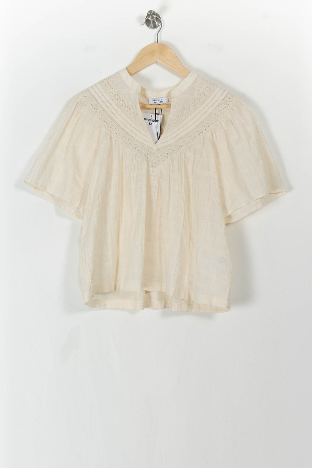 Blouse Beige - Taille M/38 de la marque Galeries Lafayette | PARAD106680 - Vendu par Paradigme - Image 2