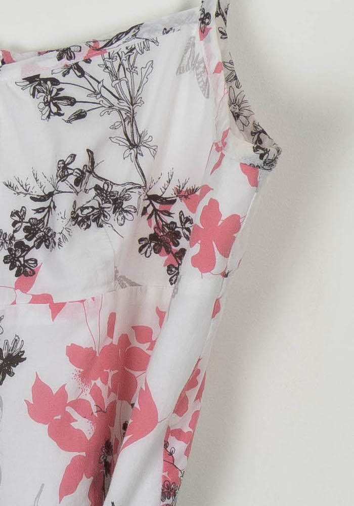 Robe Blanche et Rose - Taille L/40 de la marque Maison 123 | PARAD106684 - Vendu par Paradigme - Image 3