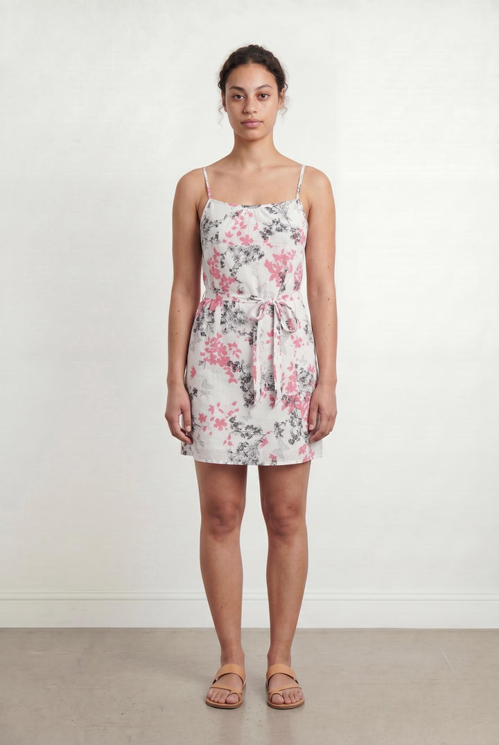Robe Blanche et Rose - Taille L/40 de la marque Maison 123 | PARAD106684 - Vendu par Paradigme - Image 1