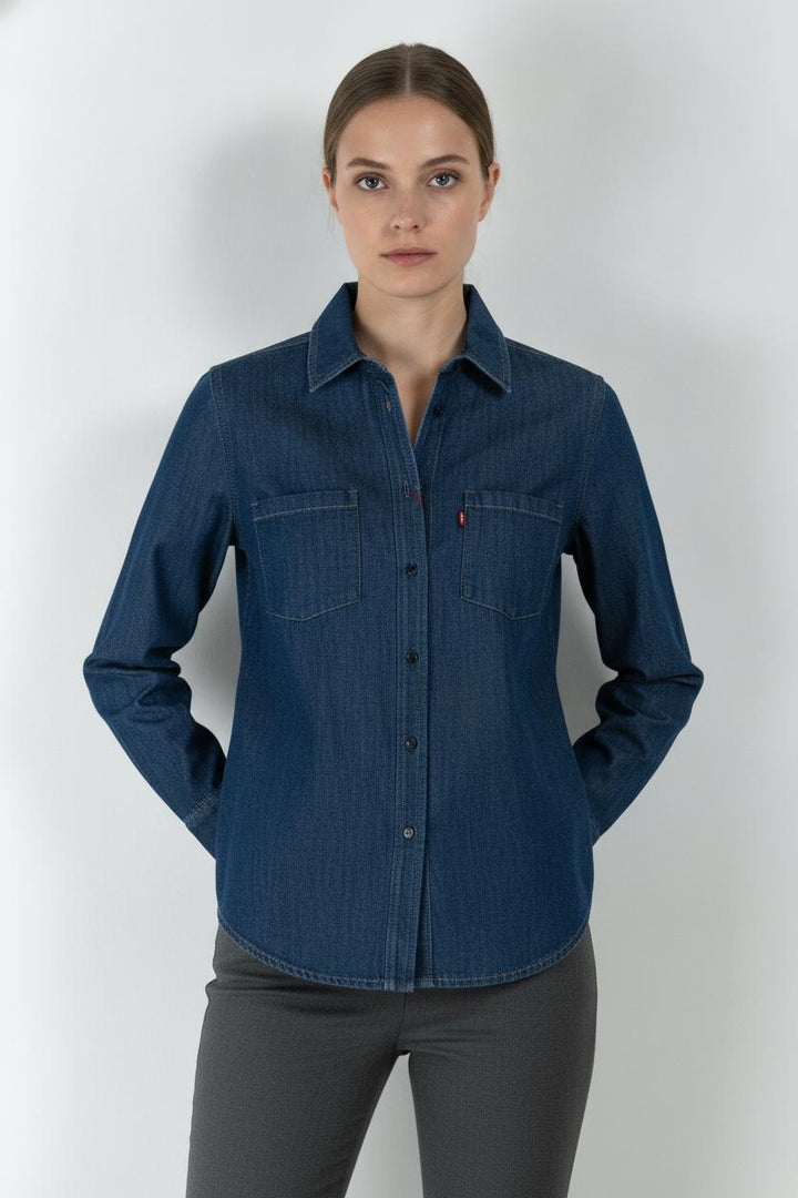 Chemise Bleu - Taille XXL/44 de la marque Max Mara | PARAD106686 - Vendu par Paradigme - Image 1
