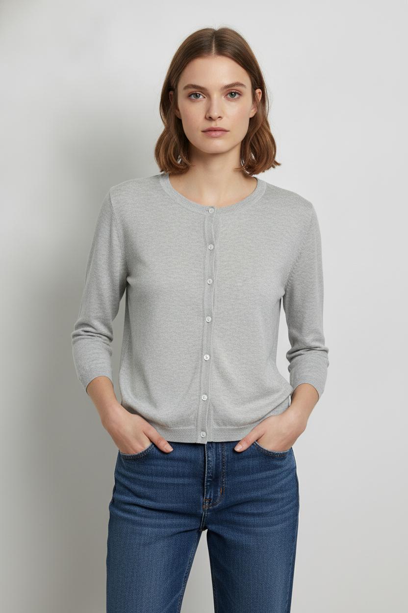 Cardigan Gris - Taille XXL/44 de la marque I.Code | PARAD106689 - Vendu par Paradigme - Image 1