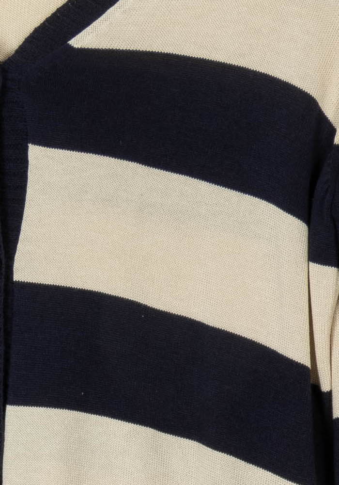 Cardigan Bleu Marine et Beige - Taille XL/42 de la marque Weekend Max Mara | PARAD106690 - Vendu par Paradigme - Image 3