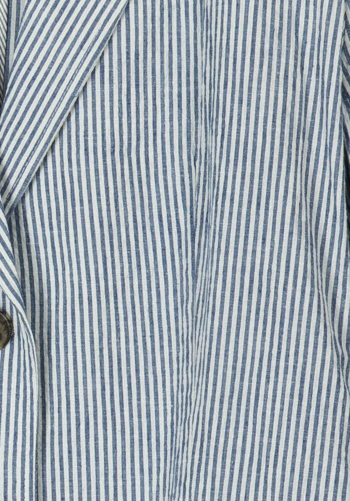 Blazer Rayé Bleu et Blanc - Taille XXL/44 de la marque Weekend Max Mara | PARAD106691 - Vendu par Paradigme - Image 3