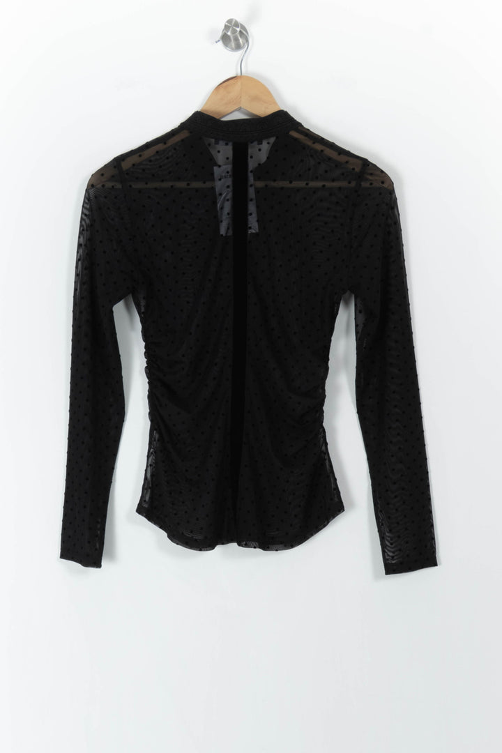 Blouse Noire - Taille XS/34 de la marque Indies | PARAD106700 - Vendu par Paradigme - Image 4