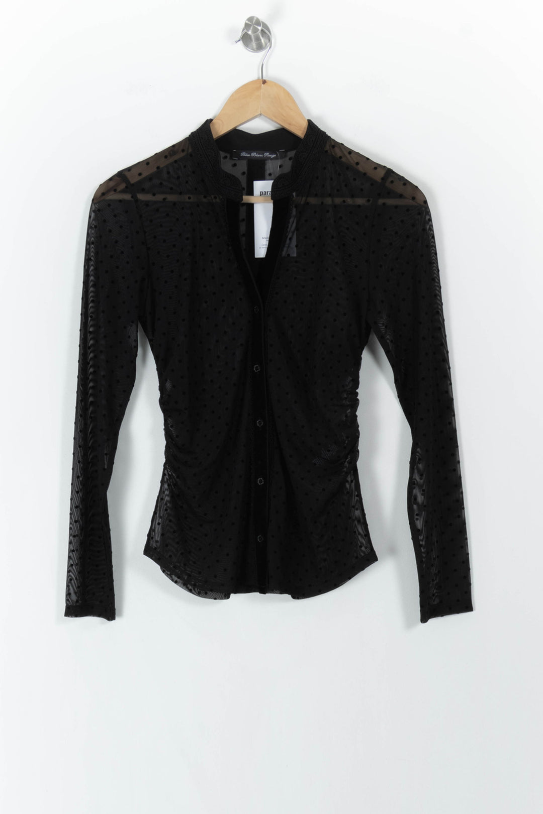 Blouse Noire - Taille XS/34 de la marque Indies | PARAD106700 - Vendu par Paradigme - Image 2