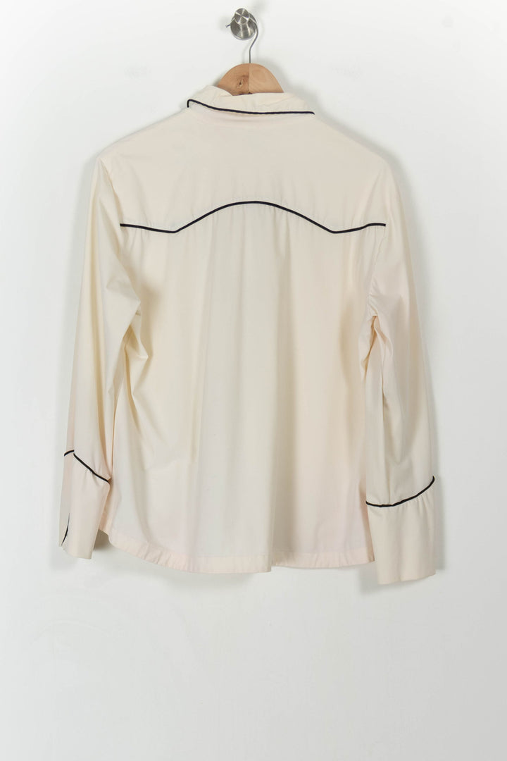 Chemise Western Beige et Noire - Taille XXXL/46 de la marque Indies | PARAD106701 - Vendu par Paradigme - Image 4