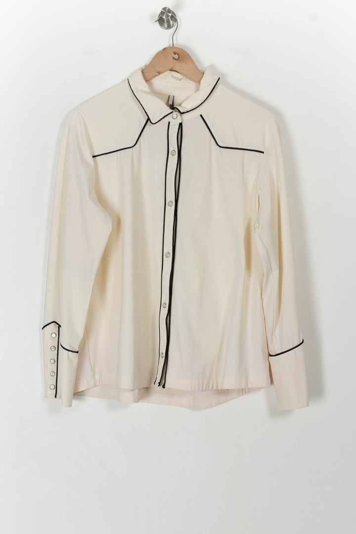 Chemise Western Beige et Noire - Taille XXXL/46 de la marque Indies | PARAD106701 - Vendu par Paradigme - Image 2