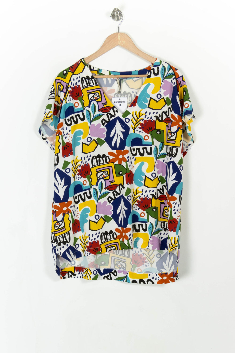 Blouse Multicolore - Taille XXL/44 de la marque Indies | PARAD106702 - Vendu par Paradigme - Image 2