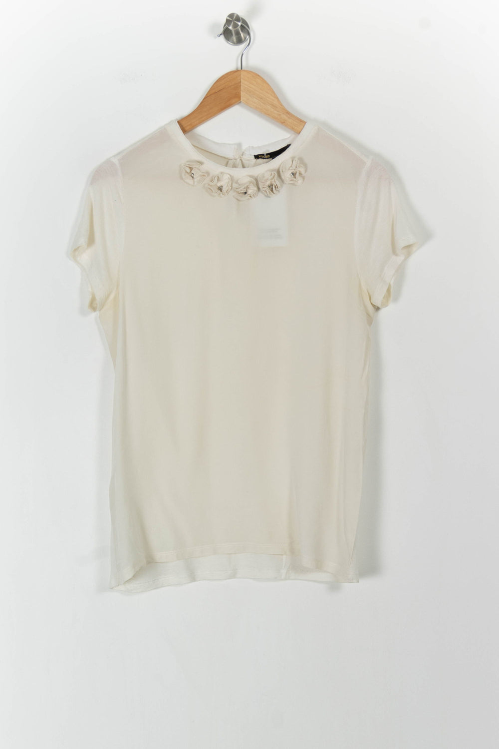 T-shirt Beige - Taille L/40 de la marque Maje | PARAD106706 - Vendu par Paradigme - Image 2