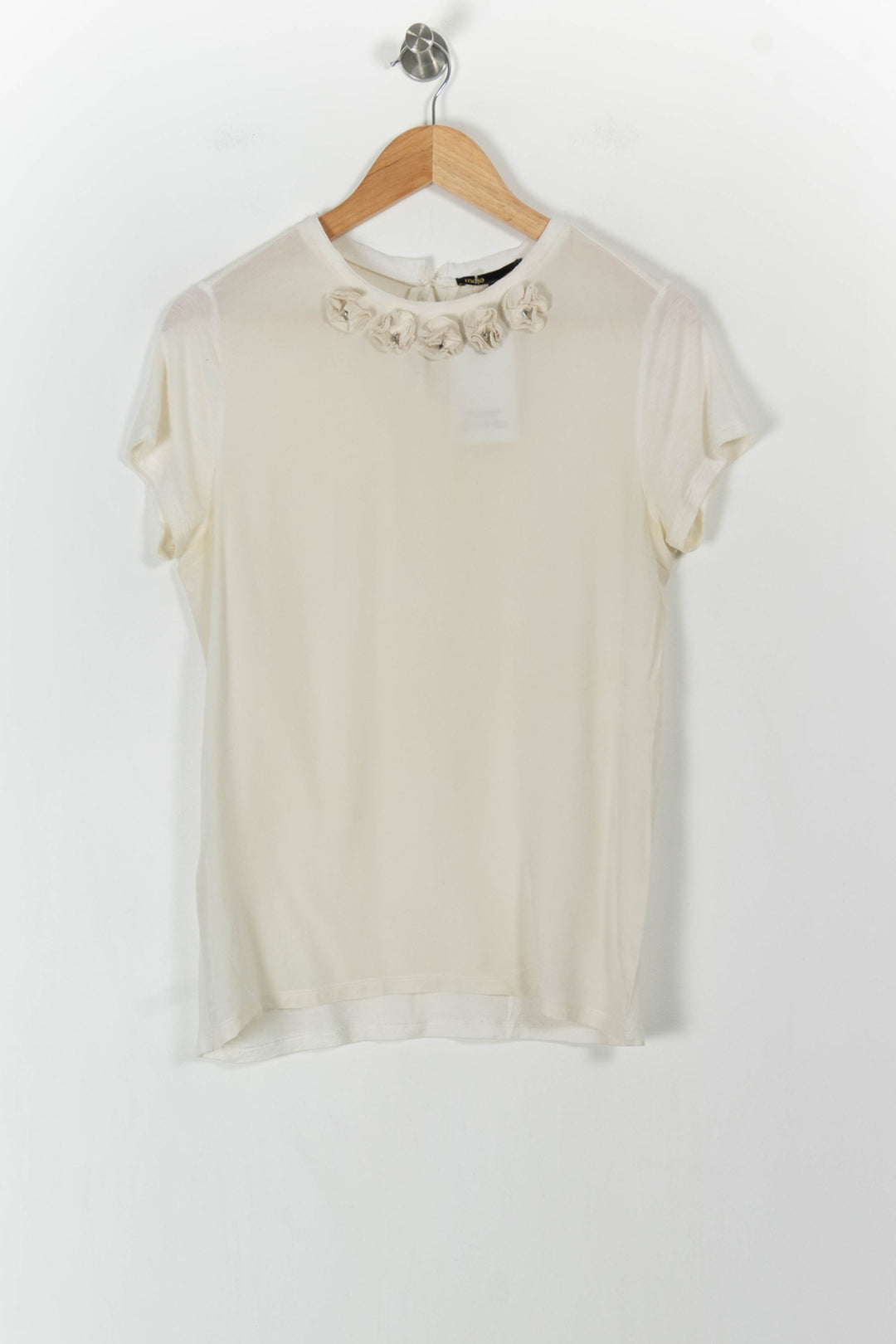 T-shirt Beige - Taille L/40 de la marque Maje | PARAD106706 - Vendu par Paradigme - Image 2