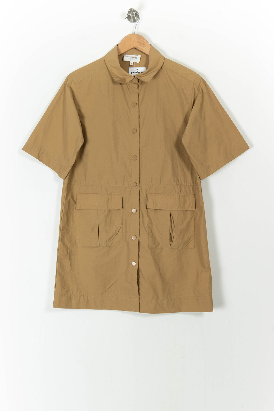 Robe Chemise Beige - Taille S/36 de la marque Grace & Mila | PARAD106707 - Vendu par Paradigme - Image 2