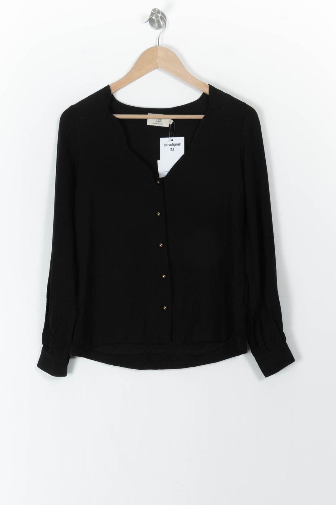 Blouse Noire - Taille XS/34 de la marque SAAJ | PARAD106712 - Vendu par Paradigme - Image 2