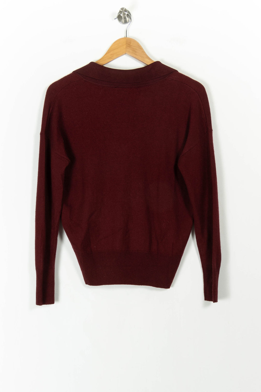 Pull Bordeaux - Taille XS/34 de la marque Caroll | PARAD106726 - Vendu par Paradigme - Image 4
