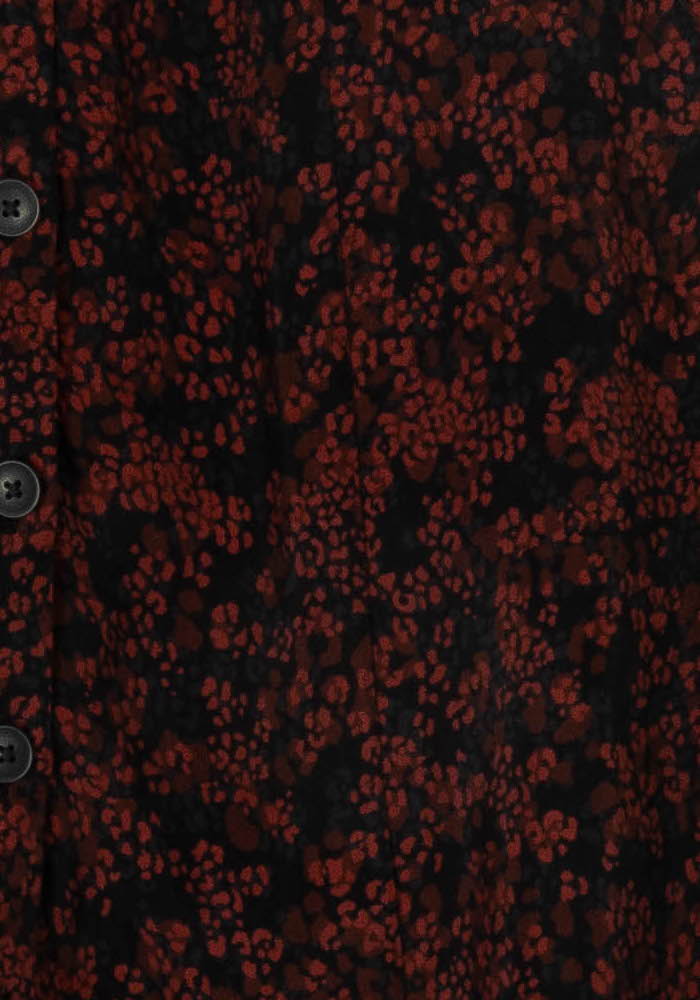 Jupe Évasée Bordeaux et Noire - Taille XS/34 de la marque Kookai | PARAD106727 - Vendu par Paradigme - Image 3