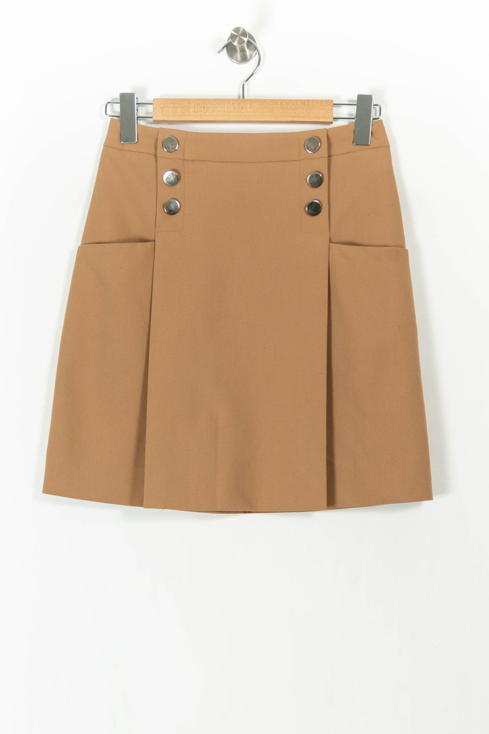 Jupe Patineuse Beige - Taille S/36 de la marque Caroll | PARAD106729 - Vendu par Paradigme - Image 2