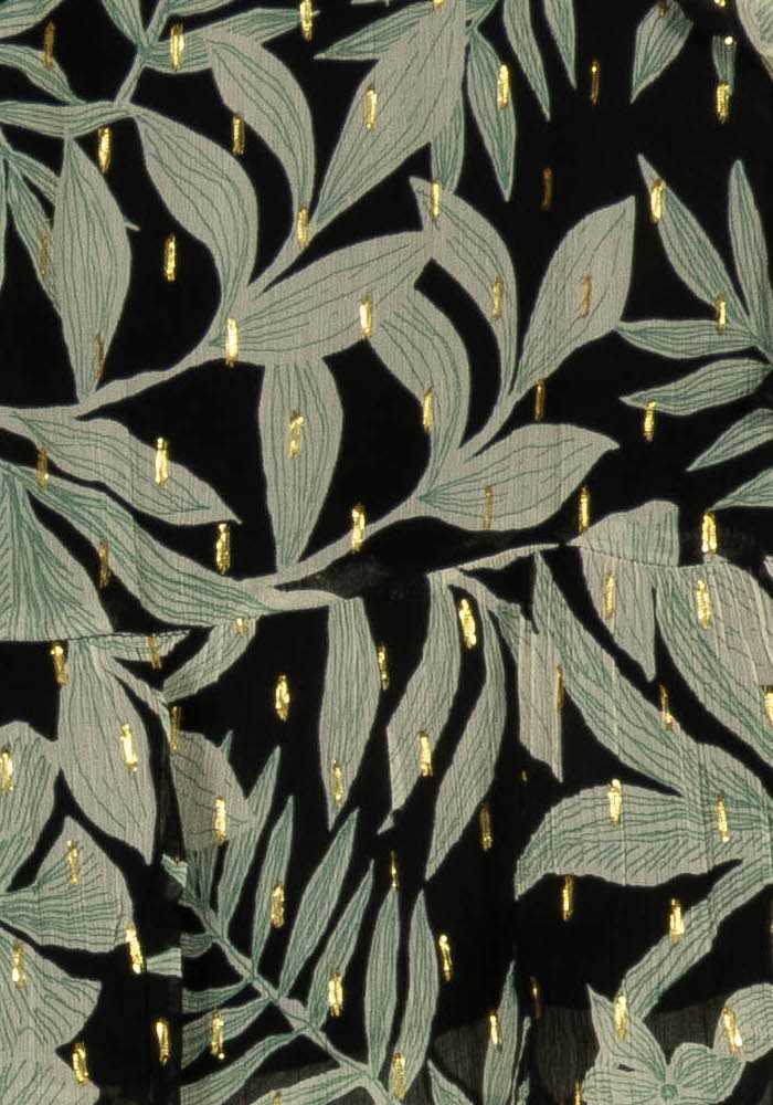 Jupe Portefeuille Noire et Verte - Taille M/38 de la marque Caroll | PARAD106730 - Vendu par Paradigme - Image 3