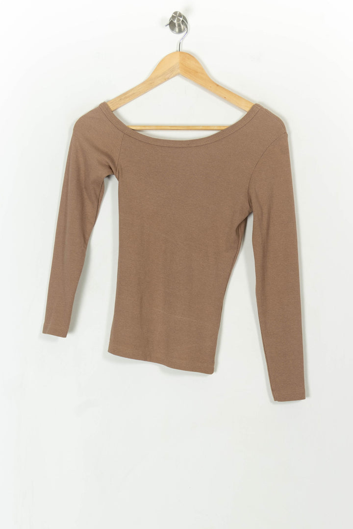 Top Manches Longues Beige - Taille XS/34 de la marque Kookai | PARAD106731 - Vendu par Paradigme - Image 4