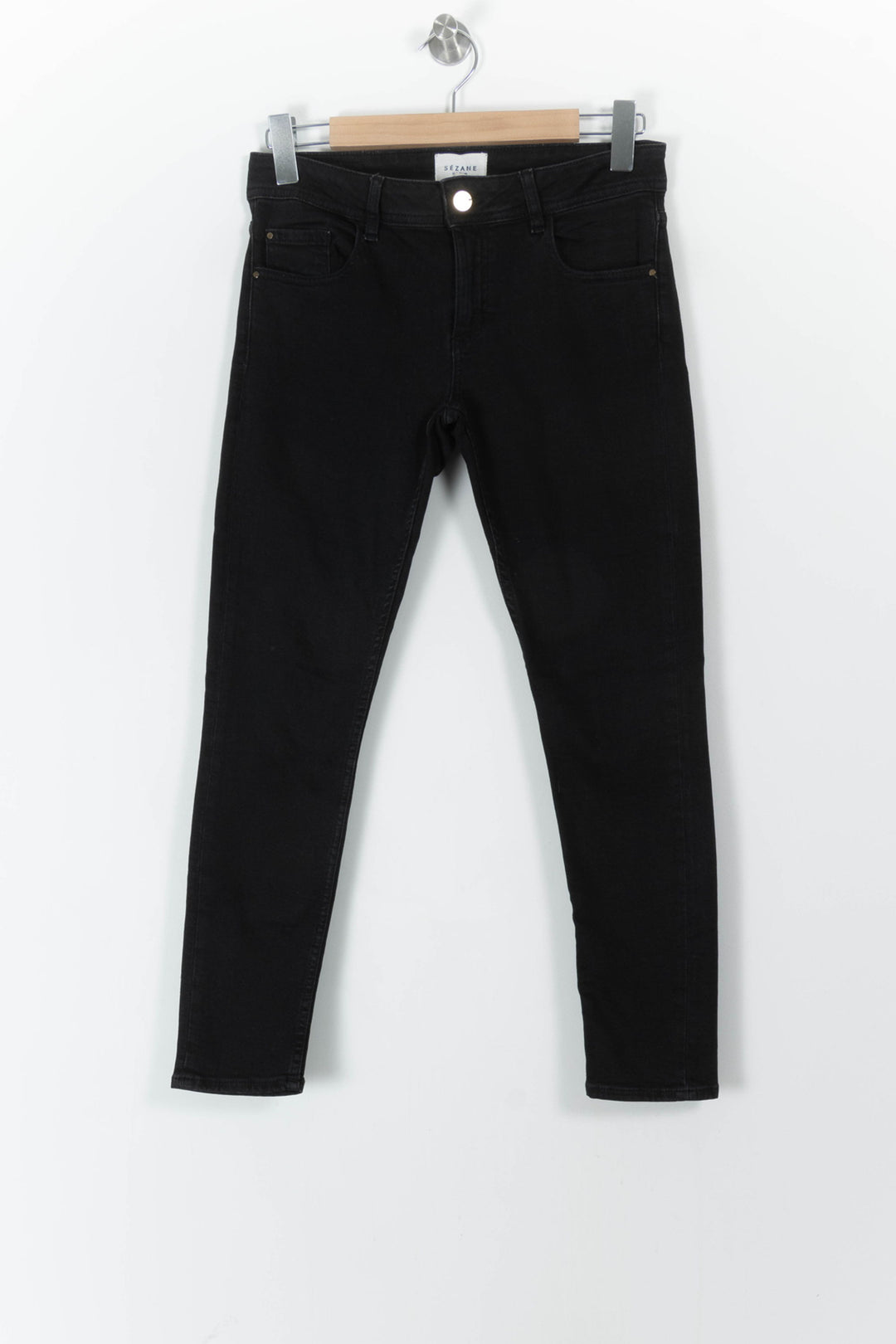 Jean Skinny Noir - Taille S/36 de la marque Sézane | PARAD106743 - Vendu par Paradigme - Image 2