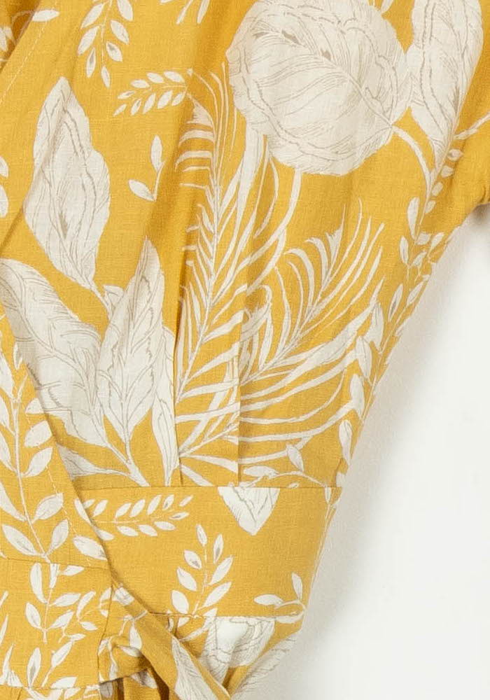 Robe Longue Jaune et Blanche - Taille S/36 de la marque Sézane | PARAD106744 - Vendu par Paradigme - Image 3