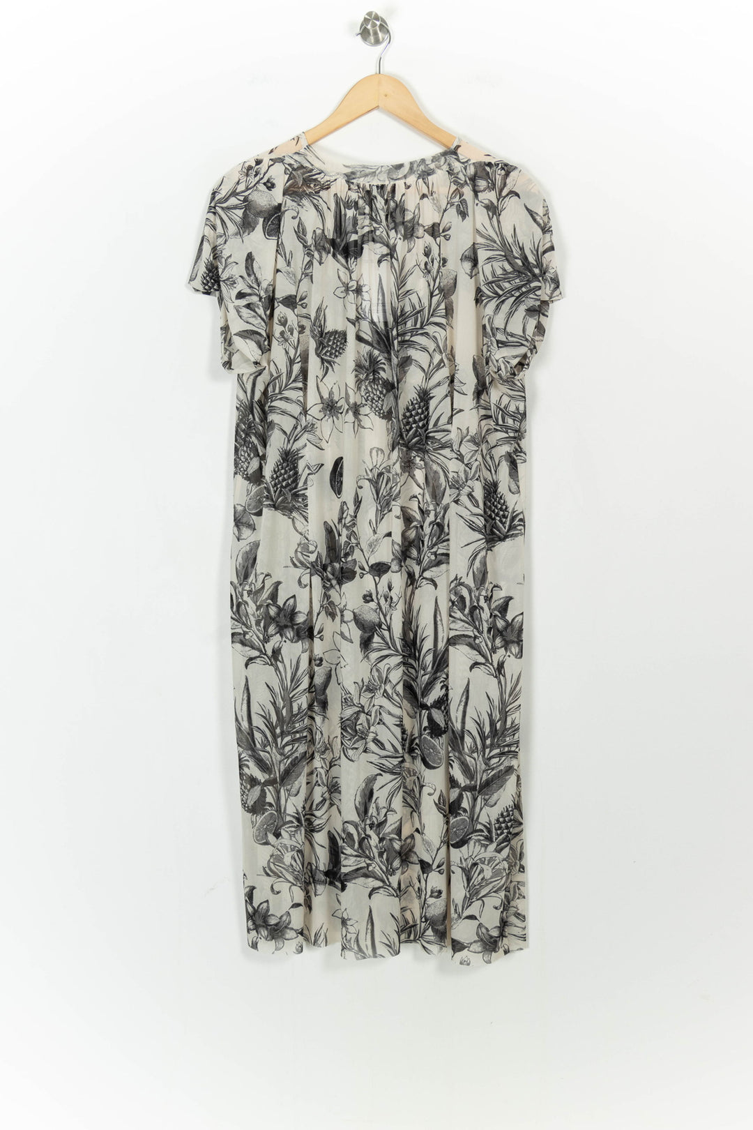 Robe Longue Grise et Noire - Taille S/36 de la marque Indies | PARAD106747 - Vendu par Paradigme - Image 4