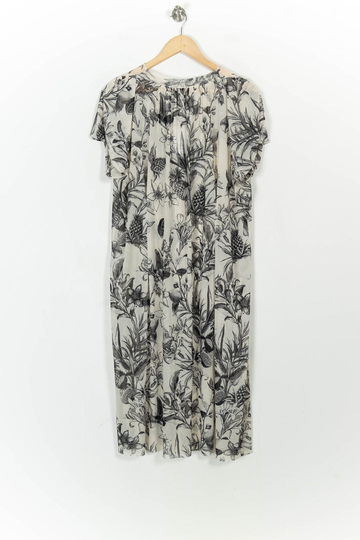 Robe Longue Grise et Noire - Taille S/36 de la marque Indies | PARAD106747 - Vendu par Paradigme - Image 4