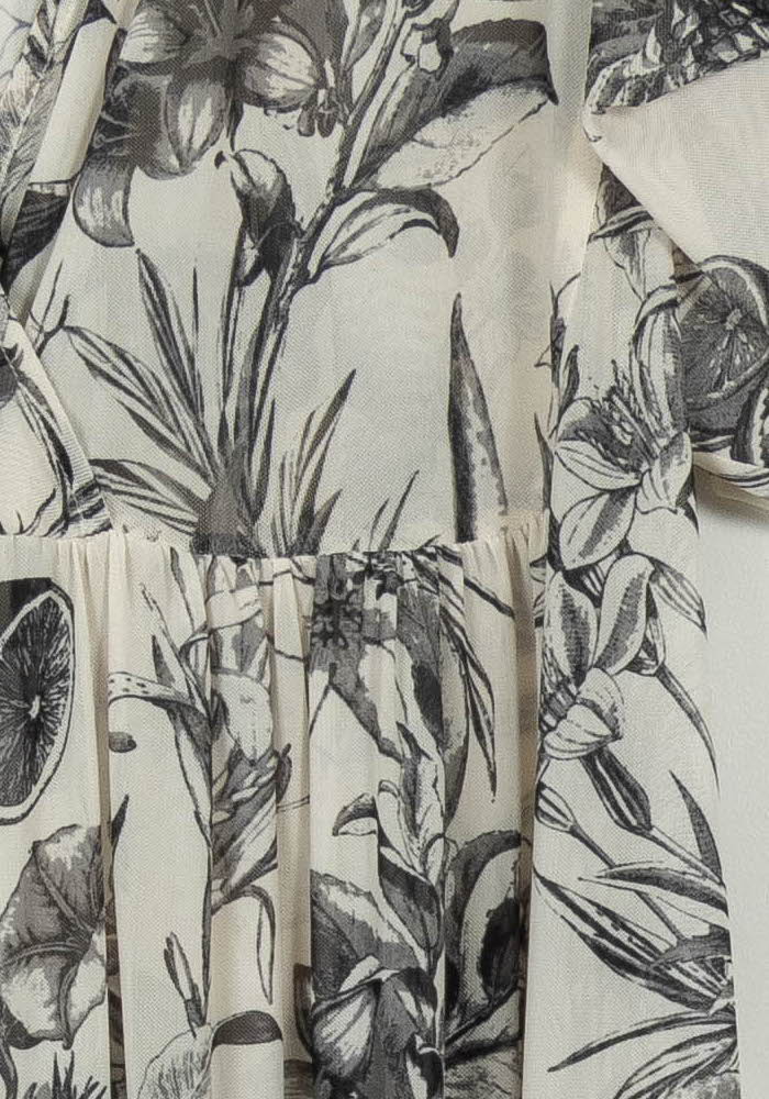 Robe Longue Grise et Noire - Taille S/36 de la marque Indies | PARAD106747 - Vendu par Paradigme - Image 3
