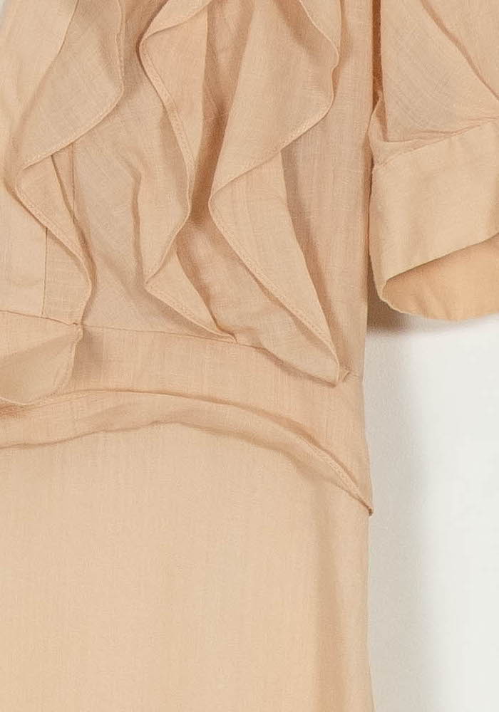 Robe Longue Rose - Taille XS/34 de la marque Sandro | PARAD106748 - Vendu par Paradigme - Image 3