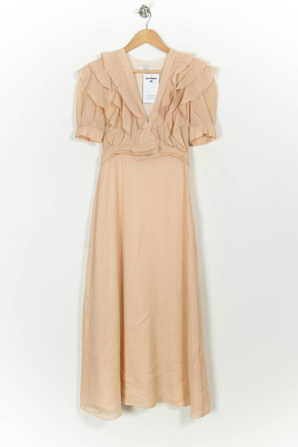 Robe Longue Rose - Taille XS/34 de la marque Sandro | PARAD106748 - Vendu par Paradigme - Image 2