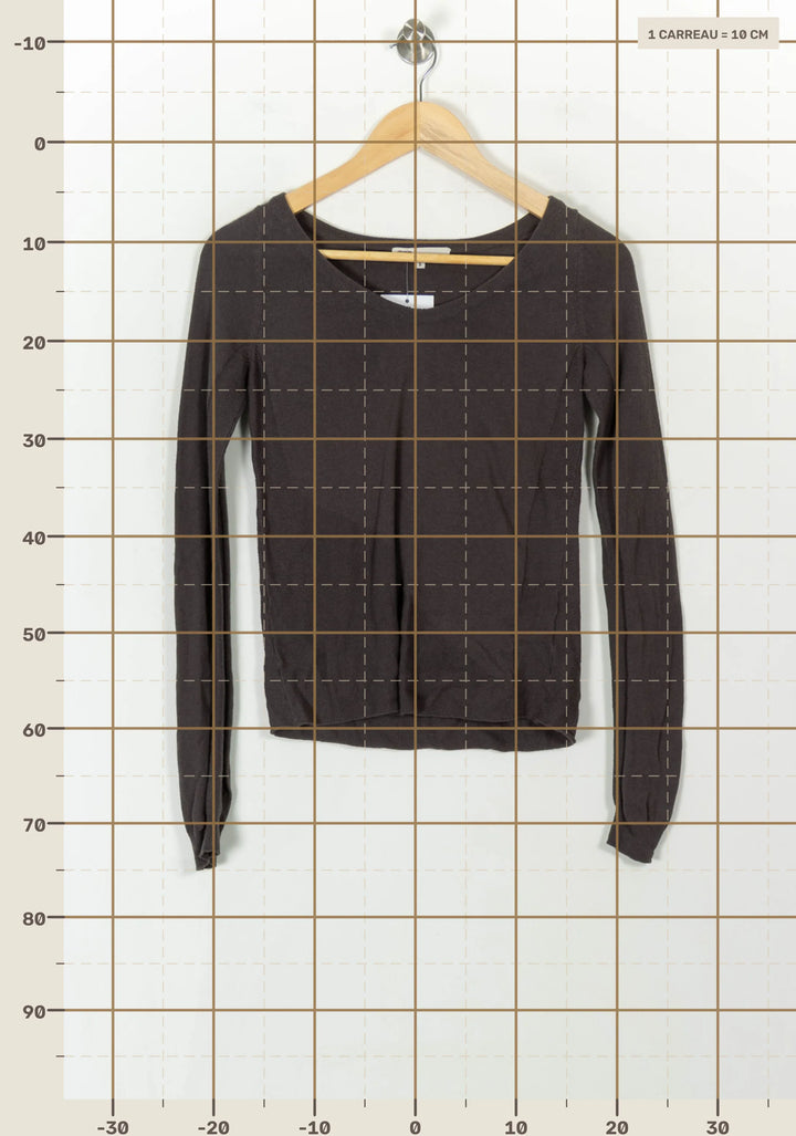 Pull Gris - Taille S/36 de la marque Maje | PARAD106757 - Vendu par Paradigme - Image 4
