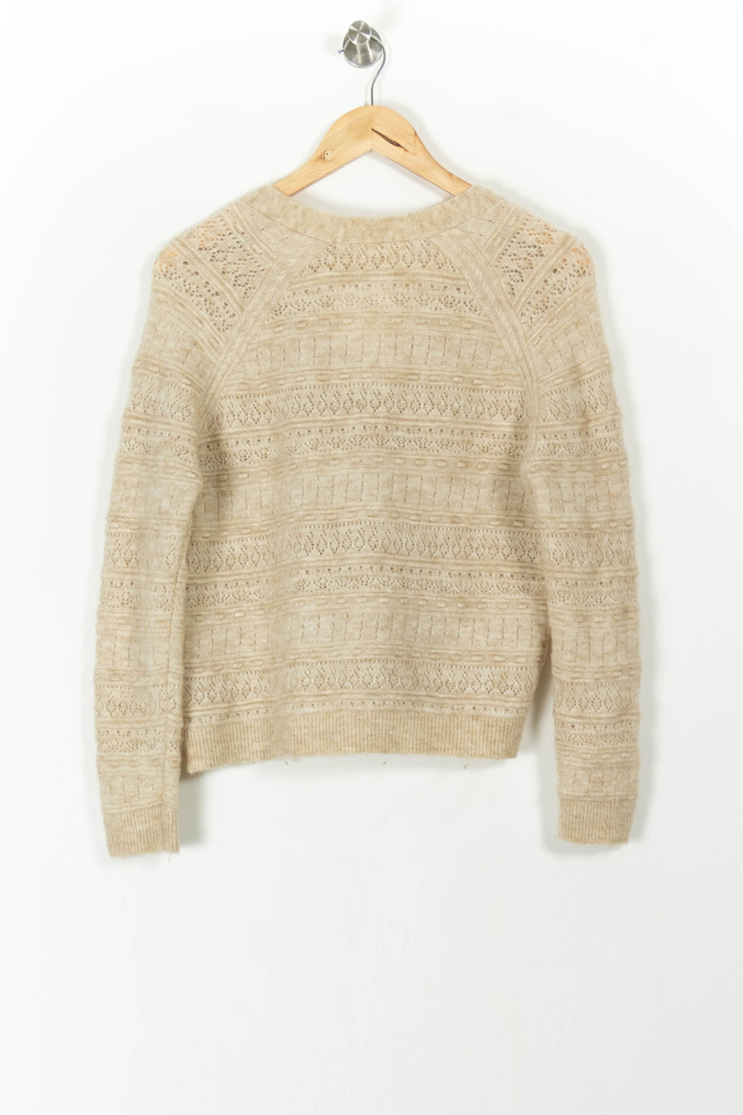 Cardigan Beige - Taille XS/34 de la marque Sézane | PARAD106758 - Vendu par Paradigme - Image 4