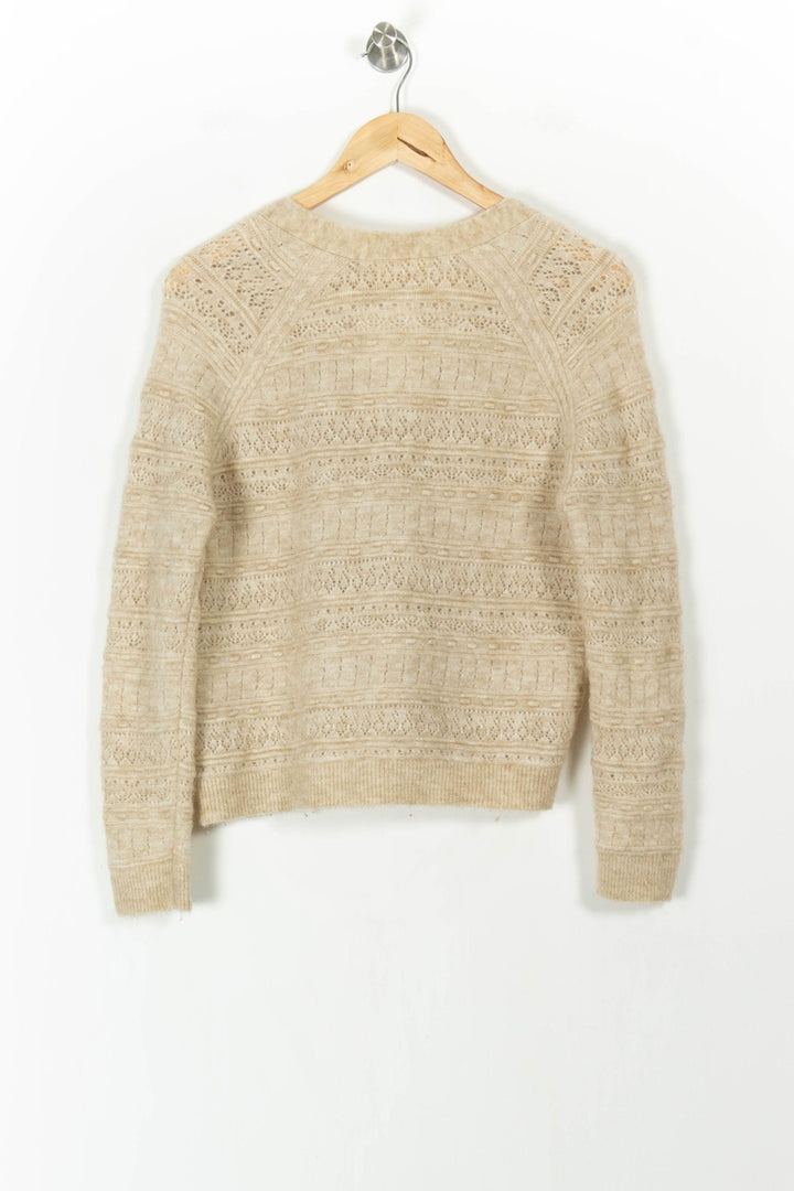 Cardigan Beige - Taille XS/34 de la marque Sézane | PARAD106758 - Vendu par Paradigme - Image 4