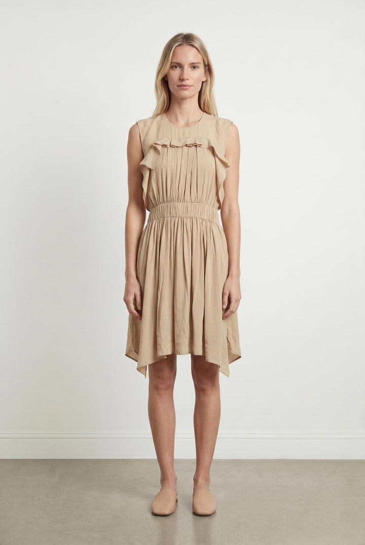 Robe Plissée Beige - Taille M/38 de la marque COS | PARAD106764 - Vendu par Paradigme - Image 1