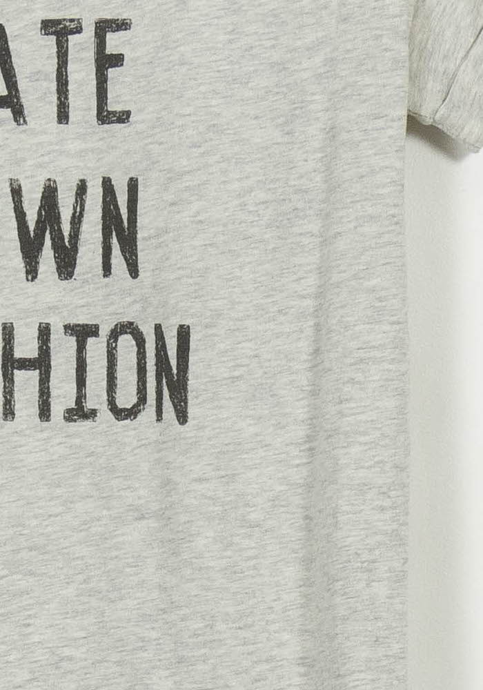 Tee-shirt Gris - Taille M/38 de la marque La Fée Maraboutée | PARAD106772 - Vendu par Paradigme - Image 3