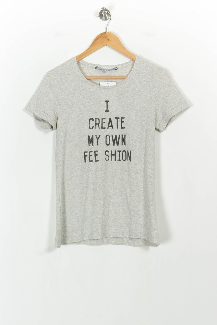 Tee-shirt Gris - Taille M/38 de la marque La Fée Maraboutée | PARAD106772 - Vendu par Paradigme - Image 2