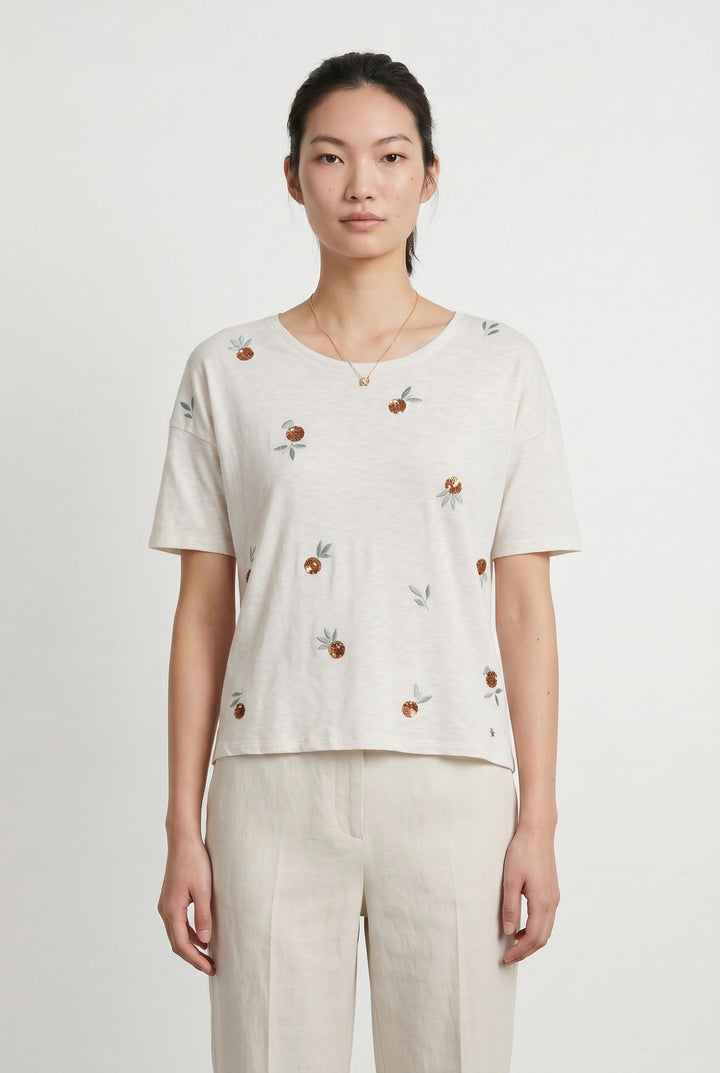 Tee-shirt Blanc - Taille S/36 de la marque Des petits hauts | PARAD106773 - Vendu par Paradigme - Image 1