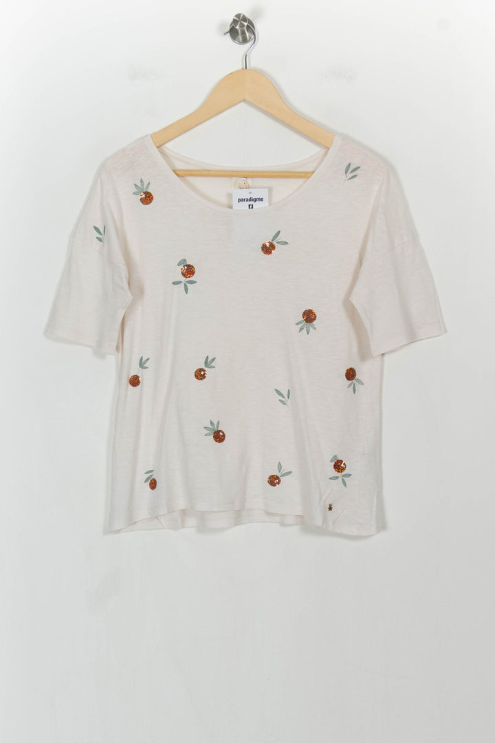 Tee-shirt Blanc - Taille S/36 de la marque Des petits hauts | PARAD106773 - Vendu par Paradigme - Image 2