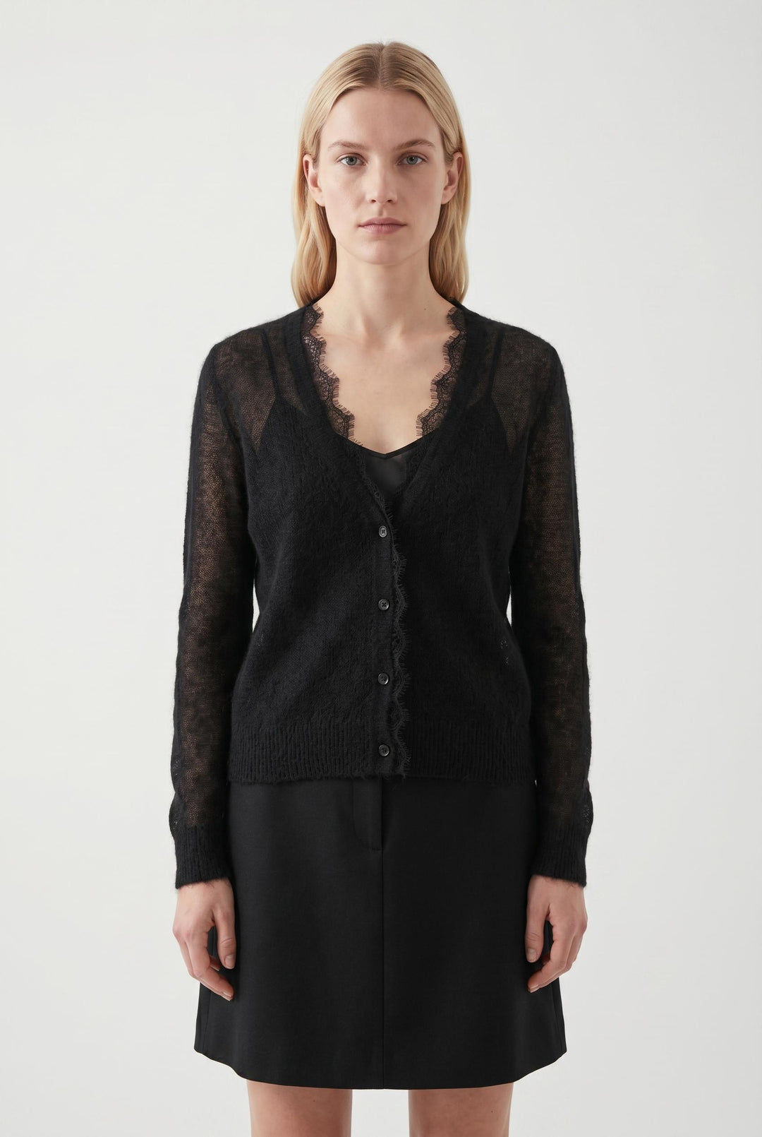 Cardigan Noir - Taille M/38 de la marque La Fée Maraboutée | PARAD106776 - Vendu par Paradigme - Image 1