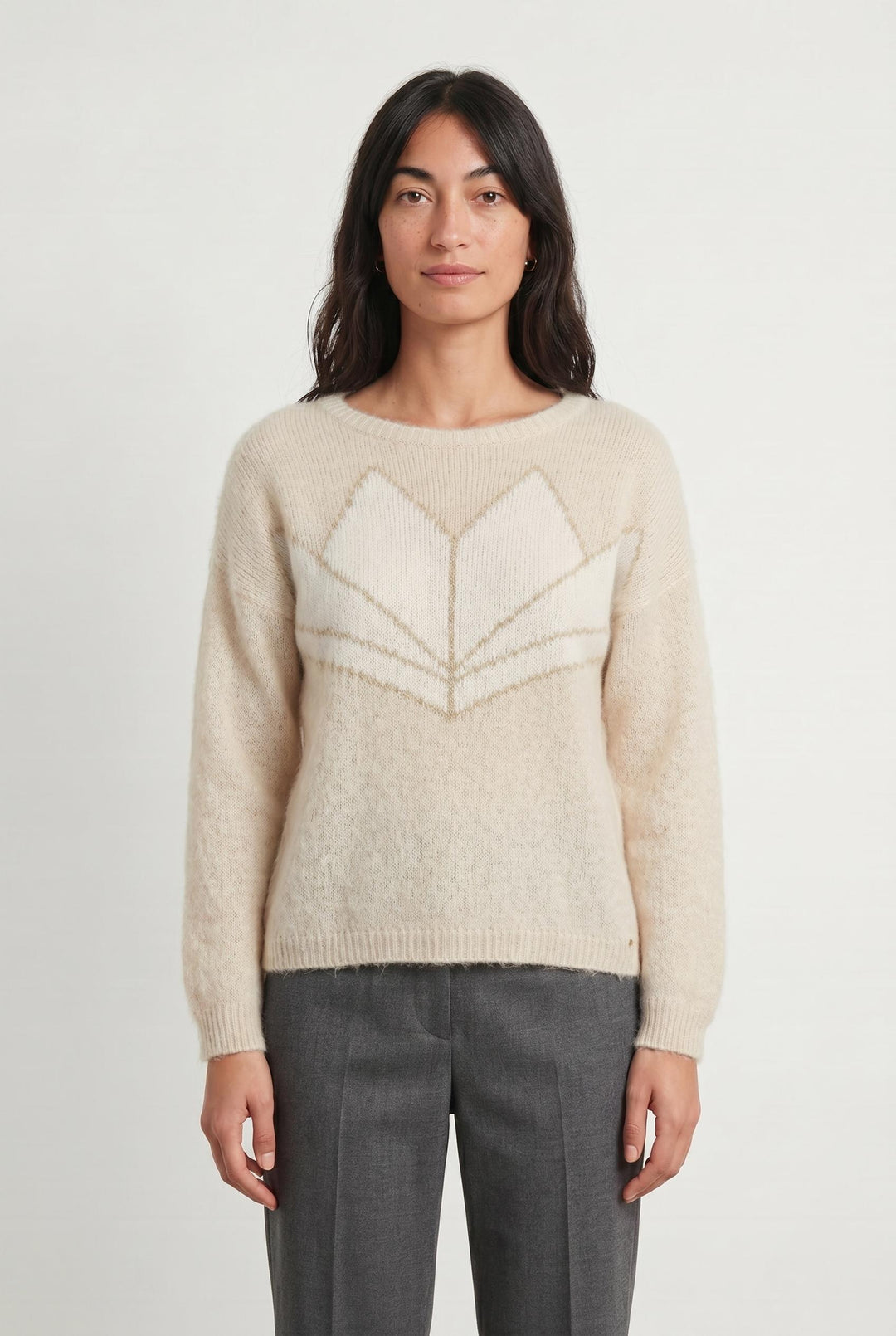 Pull Écru et Blanc - Taille S/36 de la marque Des petits hauts | PARAD106778 - Vendu par Paradigme - Image 1