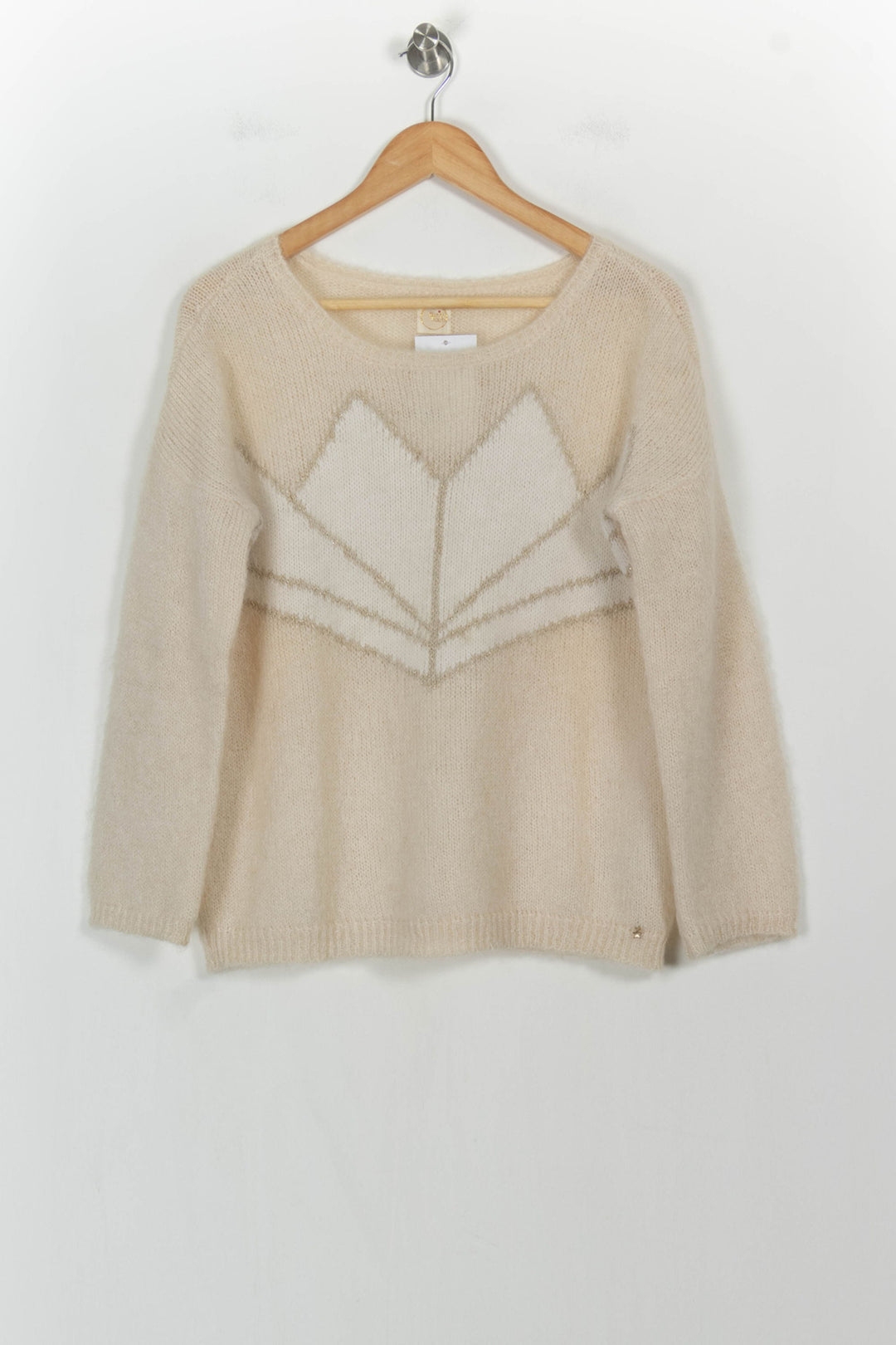 Pull Écru et Blanc - Taille S/36 de la marque Des petits hauts | PARAD106778 - Vendu par Paradigme - Image 2