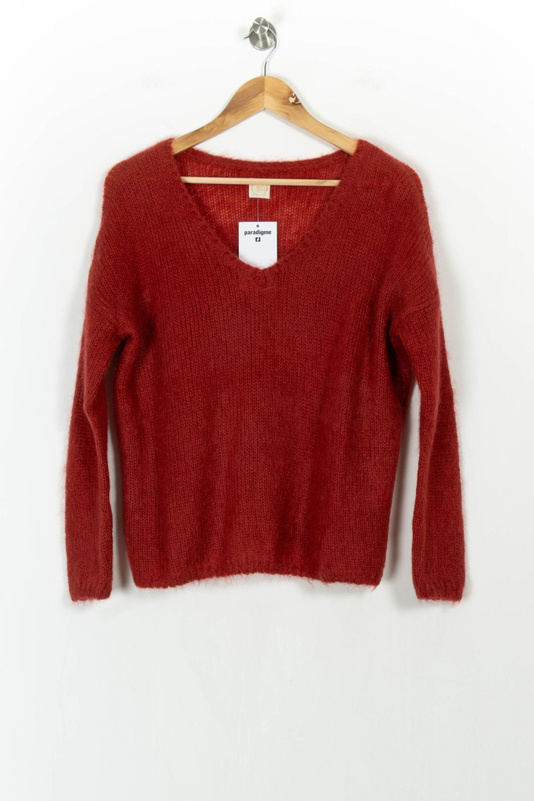 Pull Rouge - Taille S/36 de la marque Des petits hauts | PARAD106780 - Vendu par Paradigme - Image 2