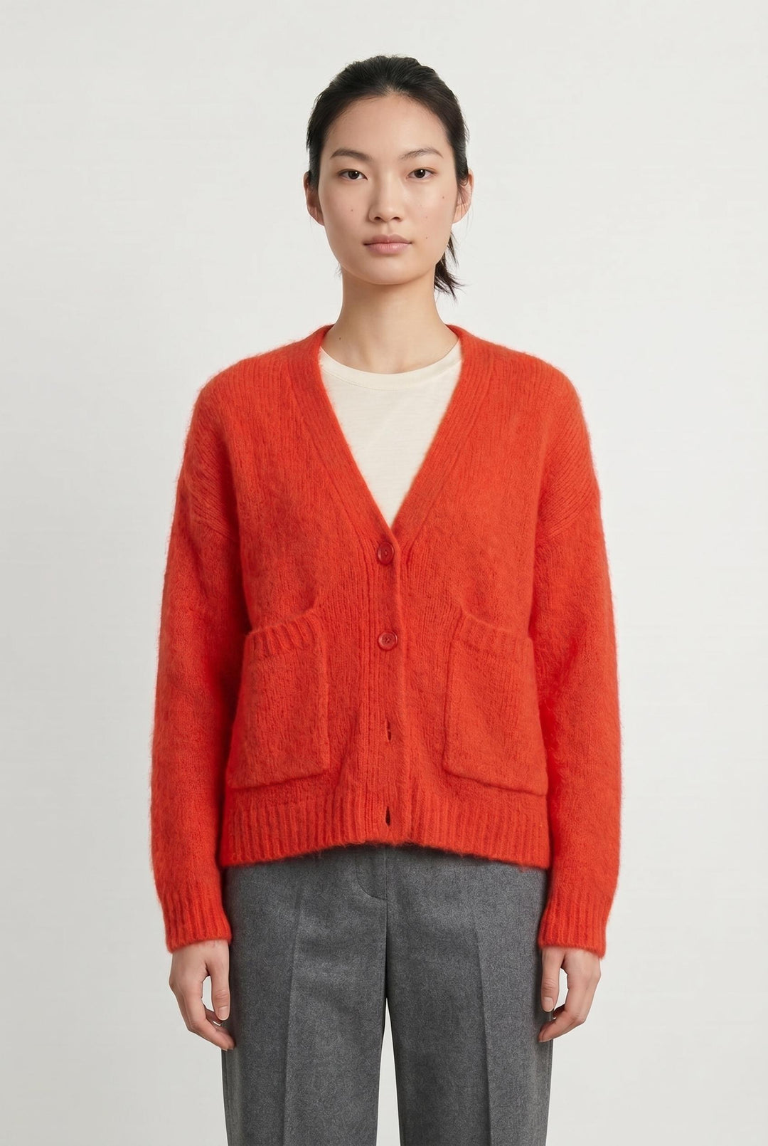 Cardigan Rouge - Taille XS/34 de la marque Des petits hauts | PARAD106782 - Vendu par Paradigme - Image 1