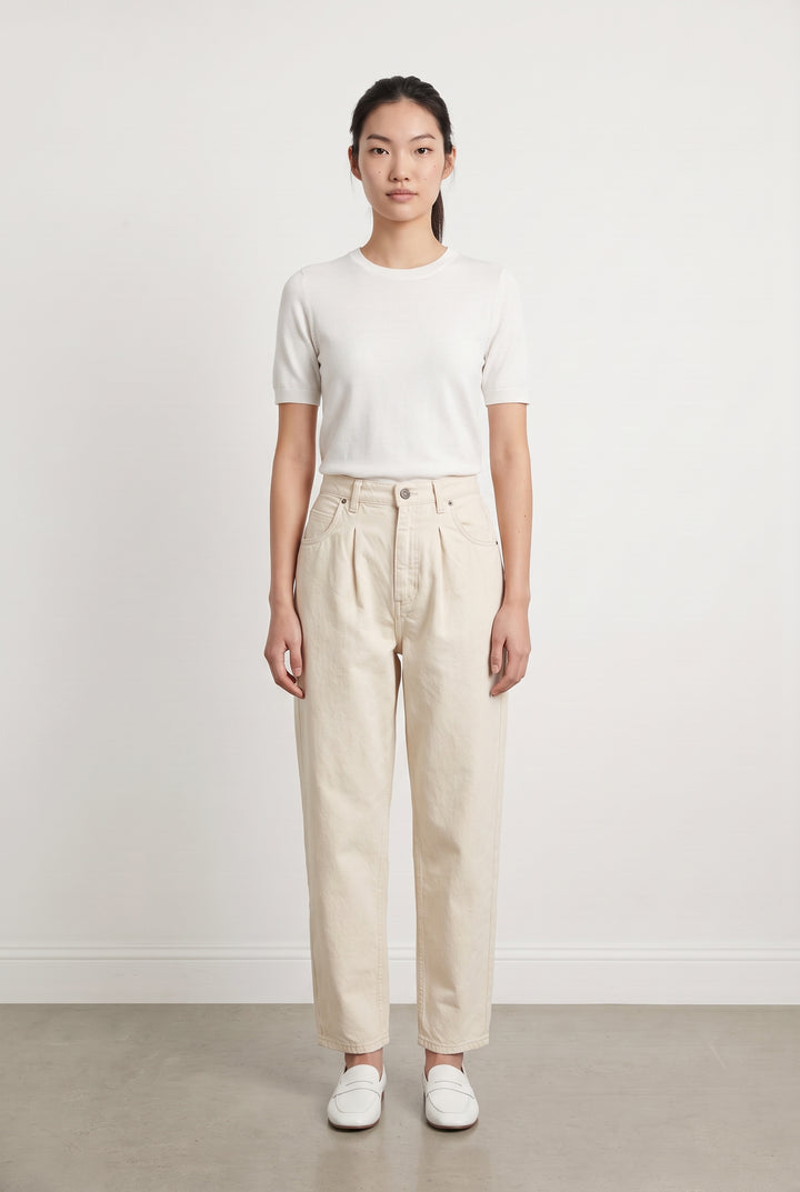 Jean Beige - Taille S/36 de la marque American Vintage | PARAD106787 - Vendu par Paradigme - Image 1