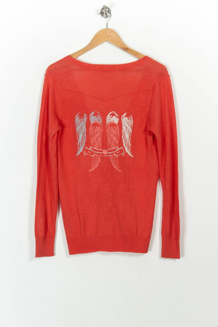 Cardigan Rouge - Taille M/38 de la marque Bérénice | PARAD106790 - Vendu par Paradigme - Image 4