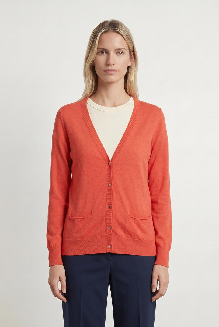 Cardigan Rouge - Taille M/38 de la marque Bérénice | PARAD106790 - Vendu par Paradigme - Image 1