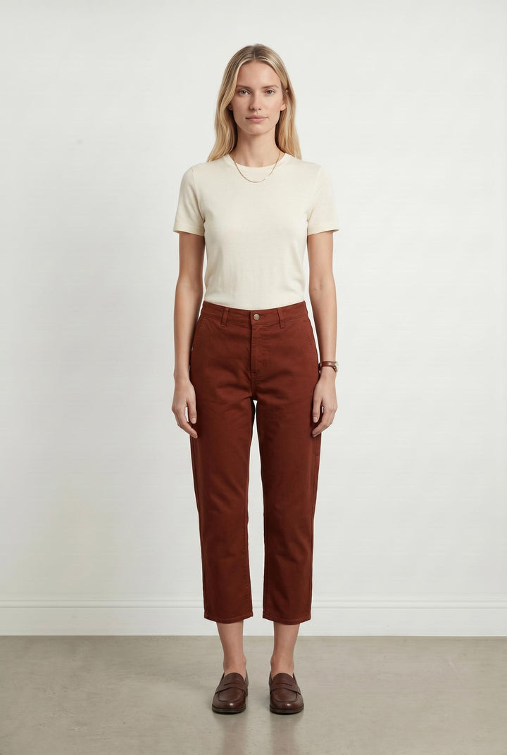 Pantalon Bordeaux - Taille M/38 de la marque Chloé Stora | PARAD106791 - Vendu par Paradigme - Image 1