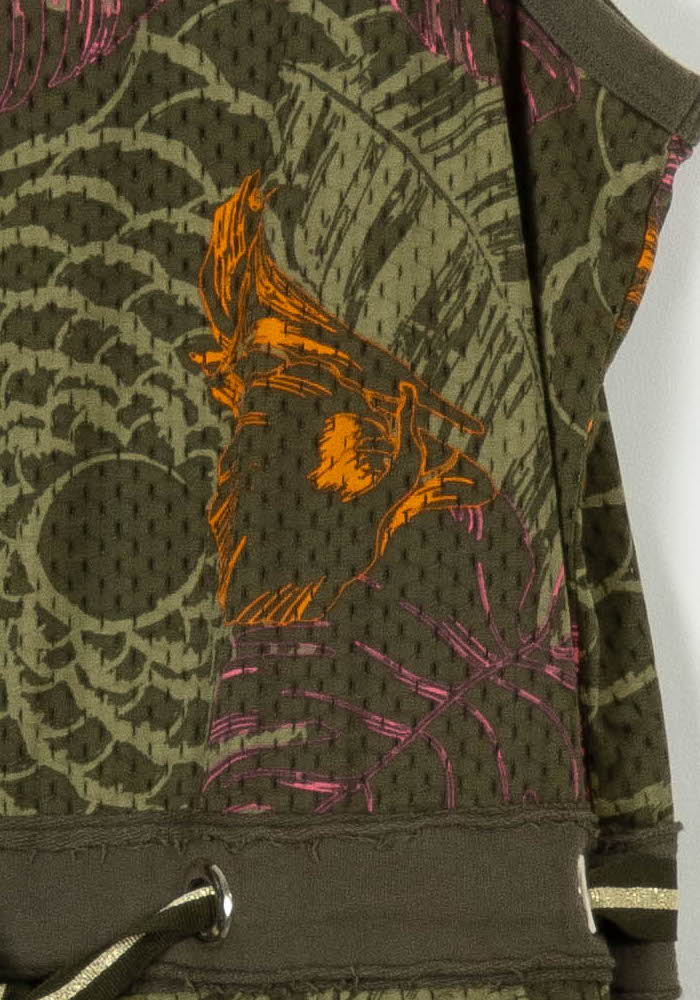 Robe Sans Manches Kaki et Orange - Taille XS/34 de la marque Liu Jo | PARAD106795 - Vendu par Paradigme - Image 3