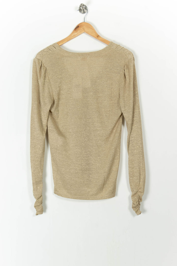 Top Manches Longues Or - Taille S/36 de la marque Kookai | PARAD106798 - Vendu par Paradigme - Image 4